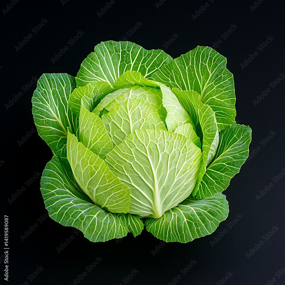 Obraz premium Fresh Cabbage Close-up