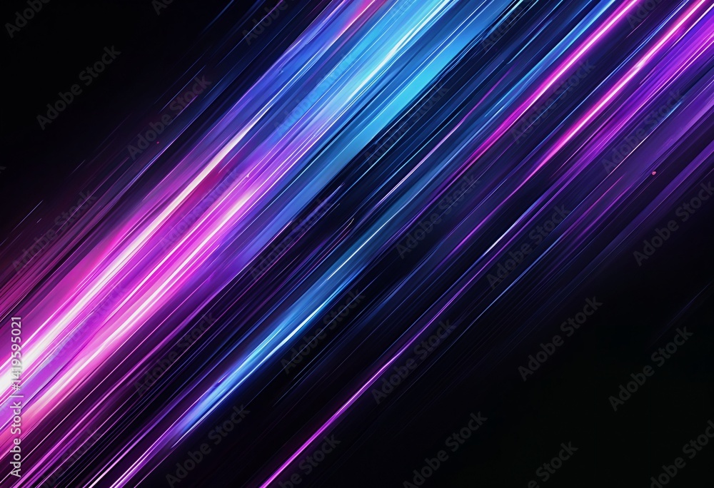 a vibrant abstract composition features diagonal streaks of neon pink, blue, and purple light against a black background creating a sense of dynamic movement. a vibrant abstract composition features diagonal streaks of neon pink, blue, and purple light against a black background creating a sense of dynamic movement.