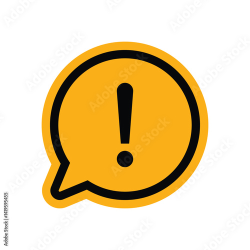 Caution alarm, danger sign collection, attention vector icon, yellow, red and black fatal error message element, exclamation mark of warning attention icon