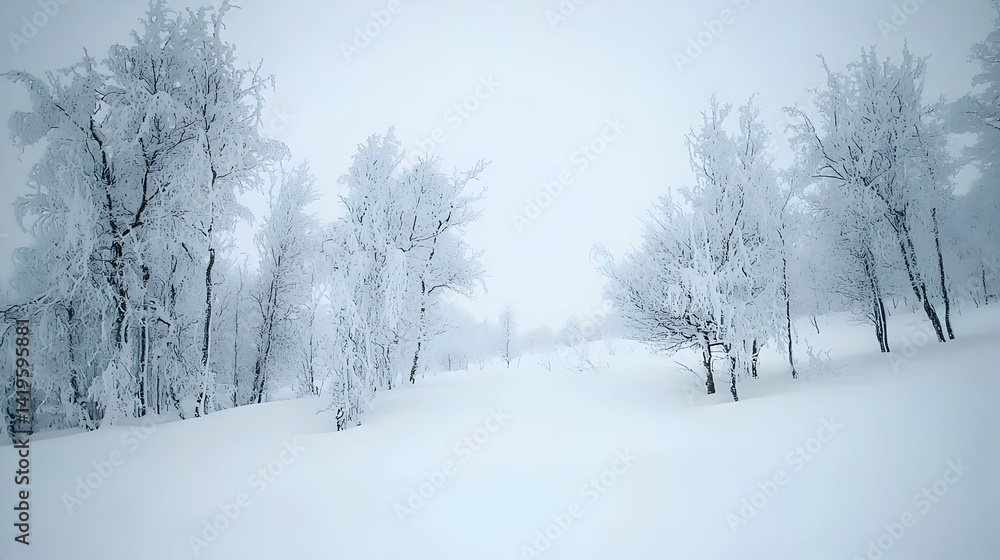 Snowy Pixelated Forest Landscape Snowy Pixelated Forest Landscape