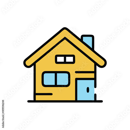 house home on white background