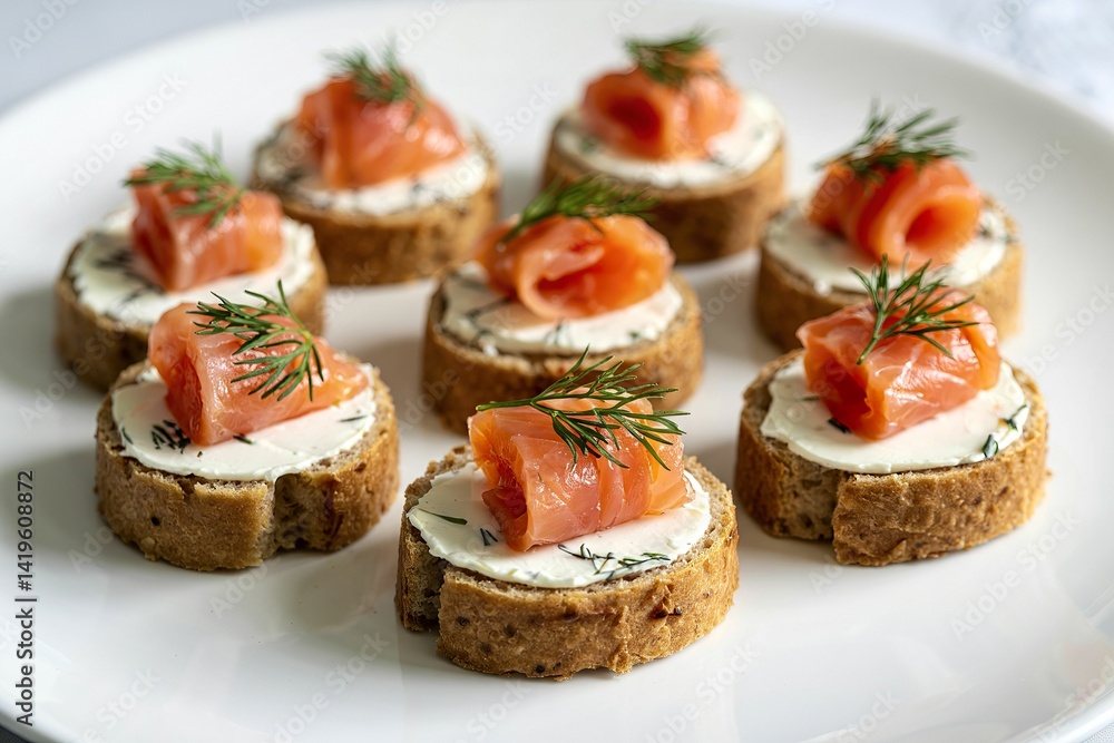 a collection of canapés appetizers a collection of canapés appetizers
