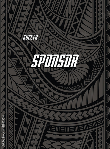 Grunge Abstract Geometric Vector Pattern for Sports Jersey Sublimation