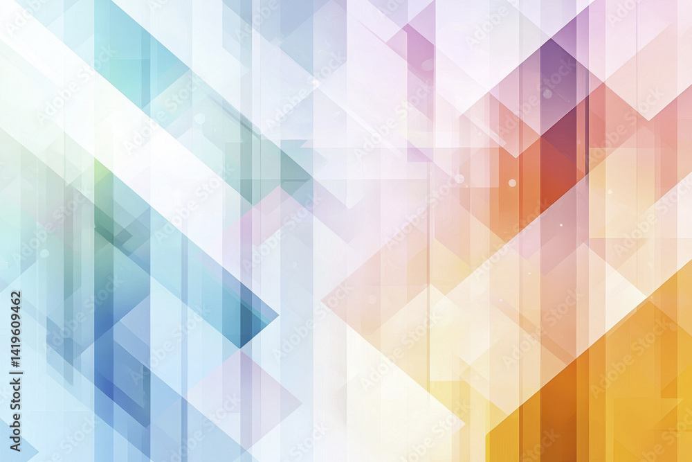 Obraz premium vibrant geometric background design featuring colorful triangles and abstract shapes, creating dynamic visual effect