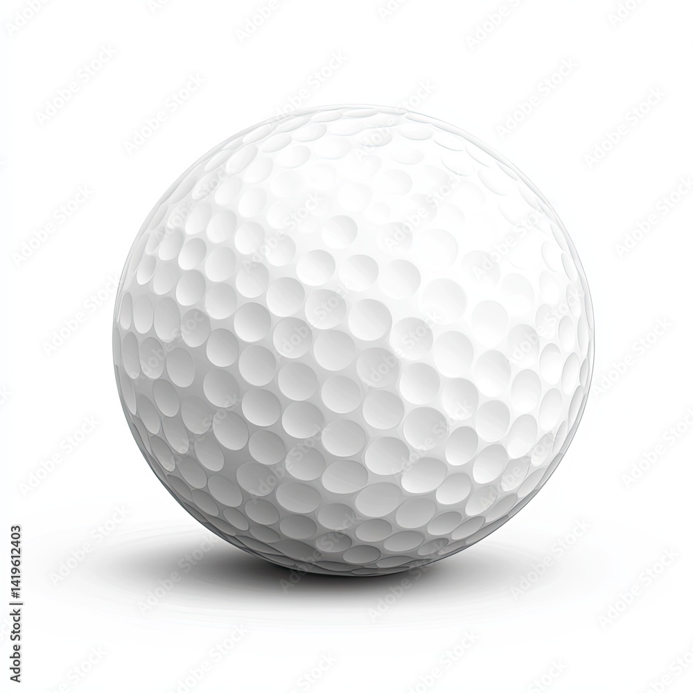 White golf ball, dimpled surface (1) White golf ball, dimpled surface (1)