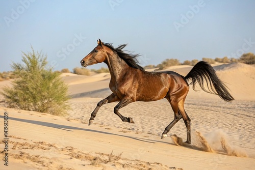 arabian run horse prompts image