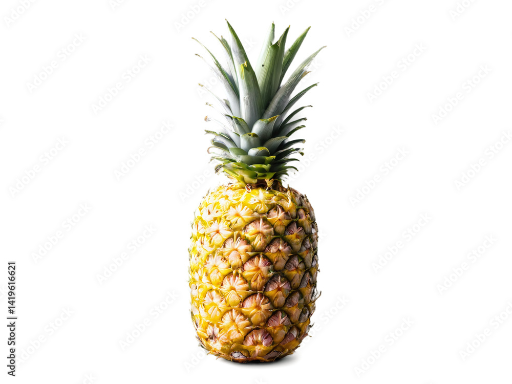 Ripe Pineapple Isolated on White Background High-Resolution Stock Photo Ripe Pineapple Isolated on White Background High-Resolution Stock Photo