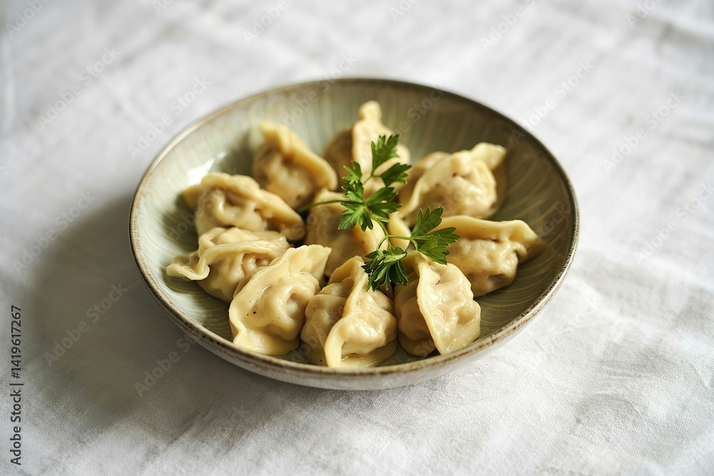 a bowl filled with steaming dumplings a bowl filled with steaming dumplings