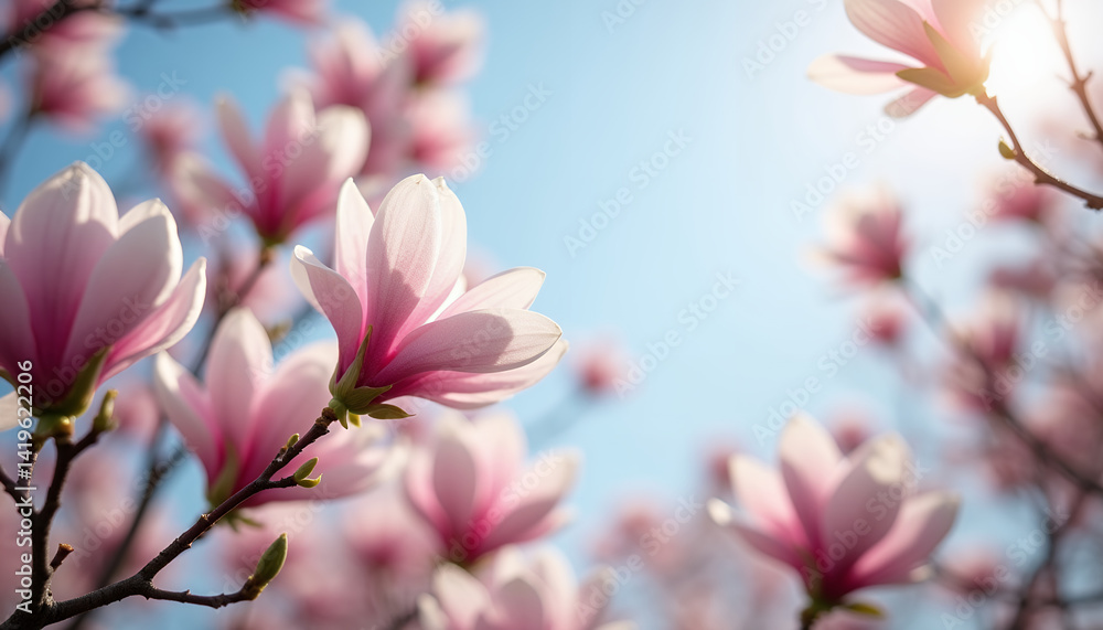 Fototapeta premium pink magnolia tree