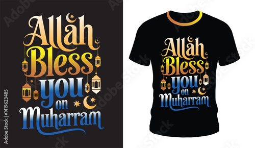 Allah Bless You on Muharram T Shirt Design