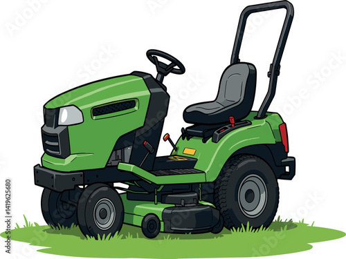 Zero Turn Lawn Mower Lawn Care Logo
