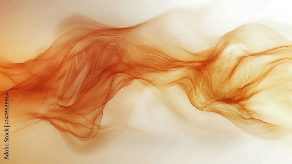 Soft wave form flow creating a gentle abstract background effect. Soft wave form flow creating a gentle abstract background effect.