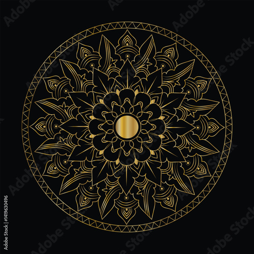 Black & Gold Mandala Wallpapers – Luxury Theme