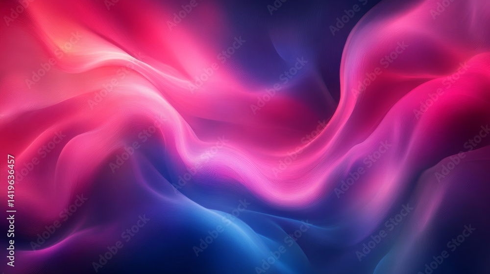 Obraz premium Abstract Pink Blue Swirling Fabric Texture Background