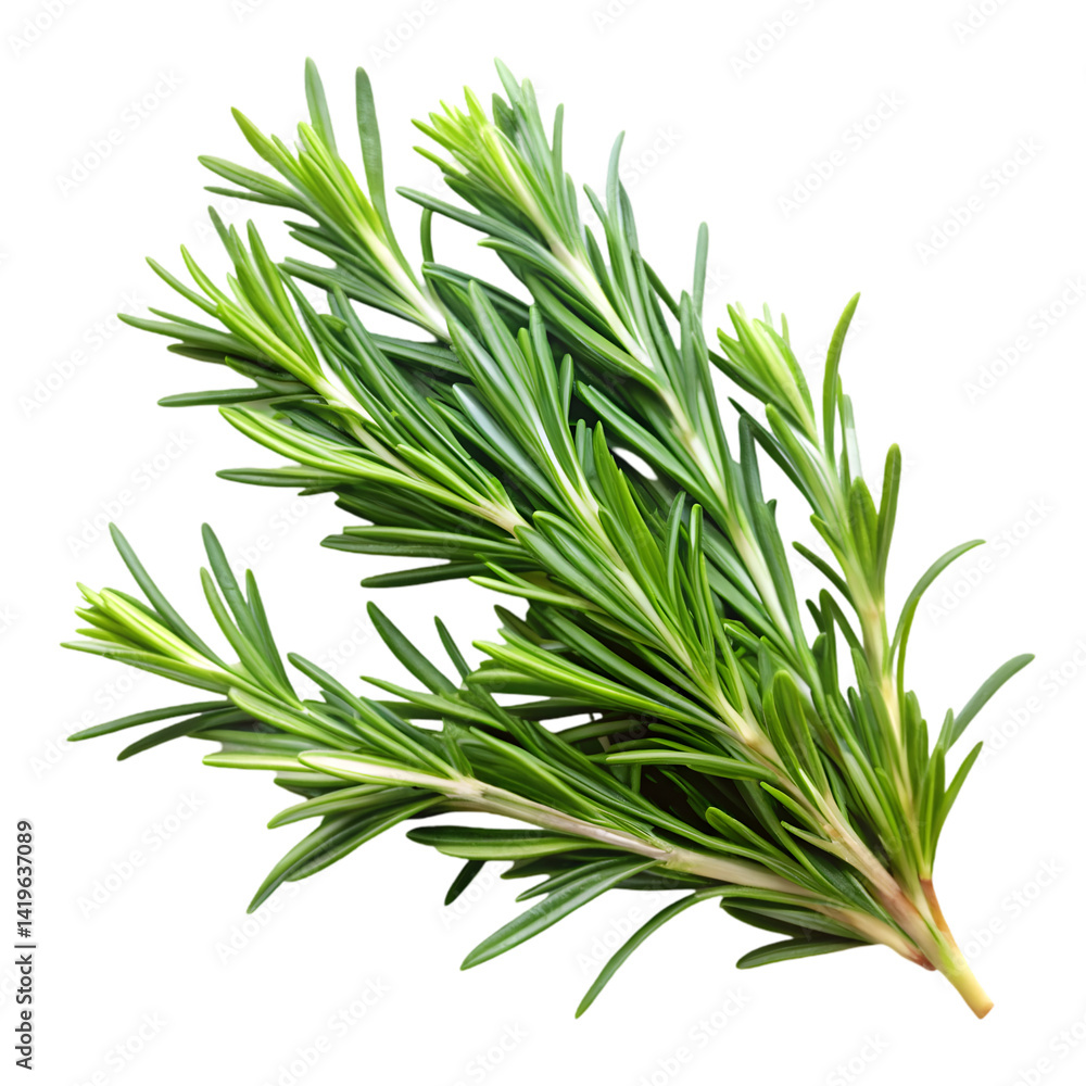 Fototapeta premium High-quality PNG rosemary sprigs isolated on transparent background