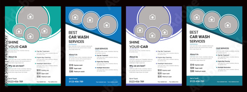 
Car wash flyer design, professional car service brochure design, car, service, repair, garage, foam, clean, shine, bubbles, automobile, drive, engine, A4 print-ready template.