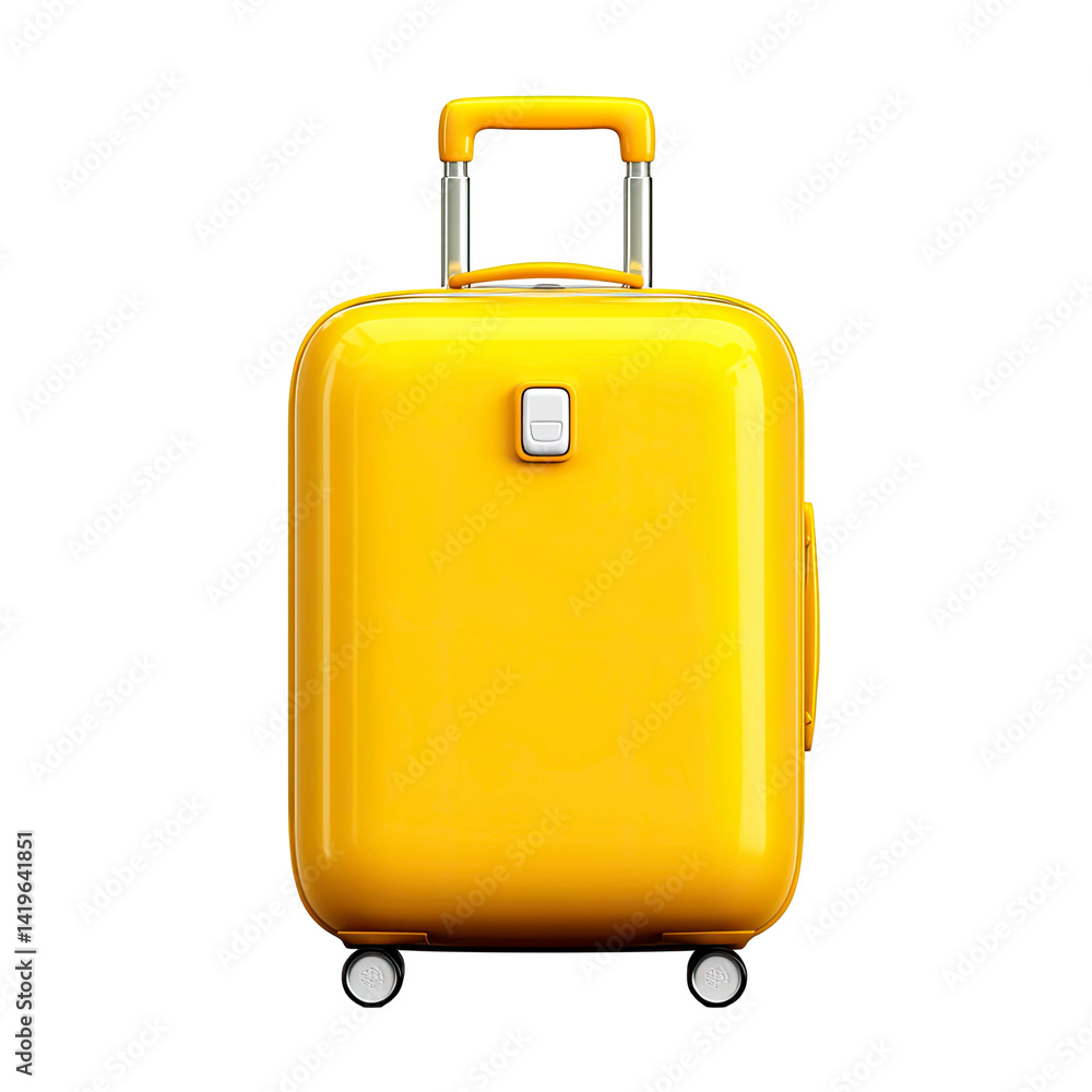 Suitcase icon on transparent background. 3d suitcase, 3d suitcase png. Ready for Adventure. Suitcase icon on transparent background. 3d suitcase, 3d suitcase png. Ready for Adventure.