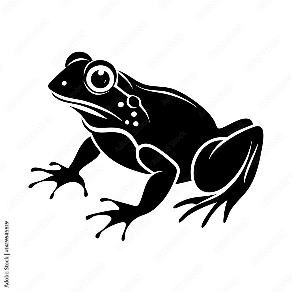 frog icon, frog silhouette vector illustration-simple silhouette illustration of frog, perfect for frog logos and icons frog icon, frog silhouette vector illustration-simple silhouette illustration of frog, perfect for frog logos and icons