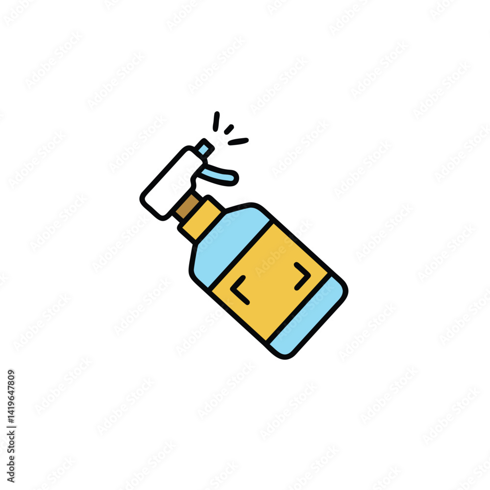 Obraz premium spray bottle on white background