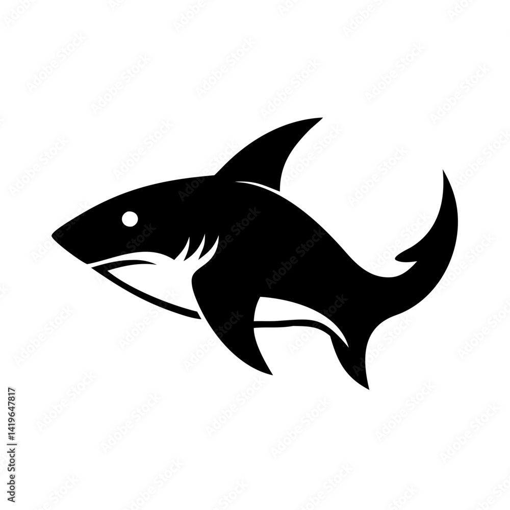 shark icon, shark silhouette vector illustration-simple silhouette illustration of shark, perfect for shark logos and icons shark icon, shark silhouette vector illustration-simple silhouette illustration of shark, perfect for shark logos and icons