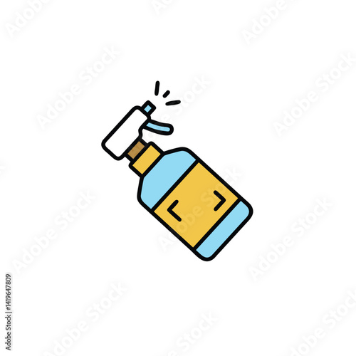 spray bottle on white background