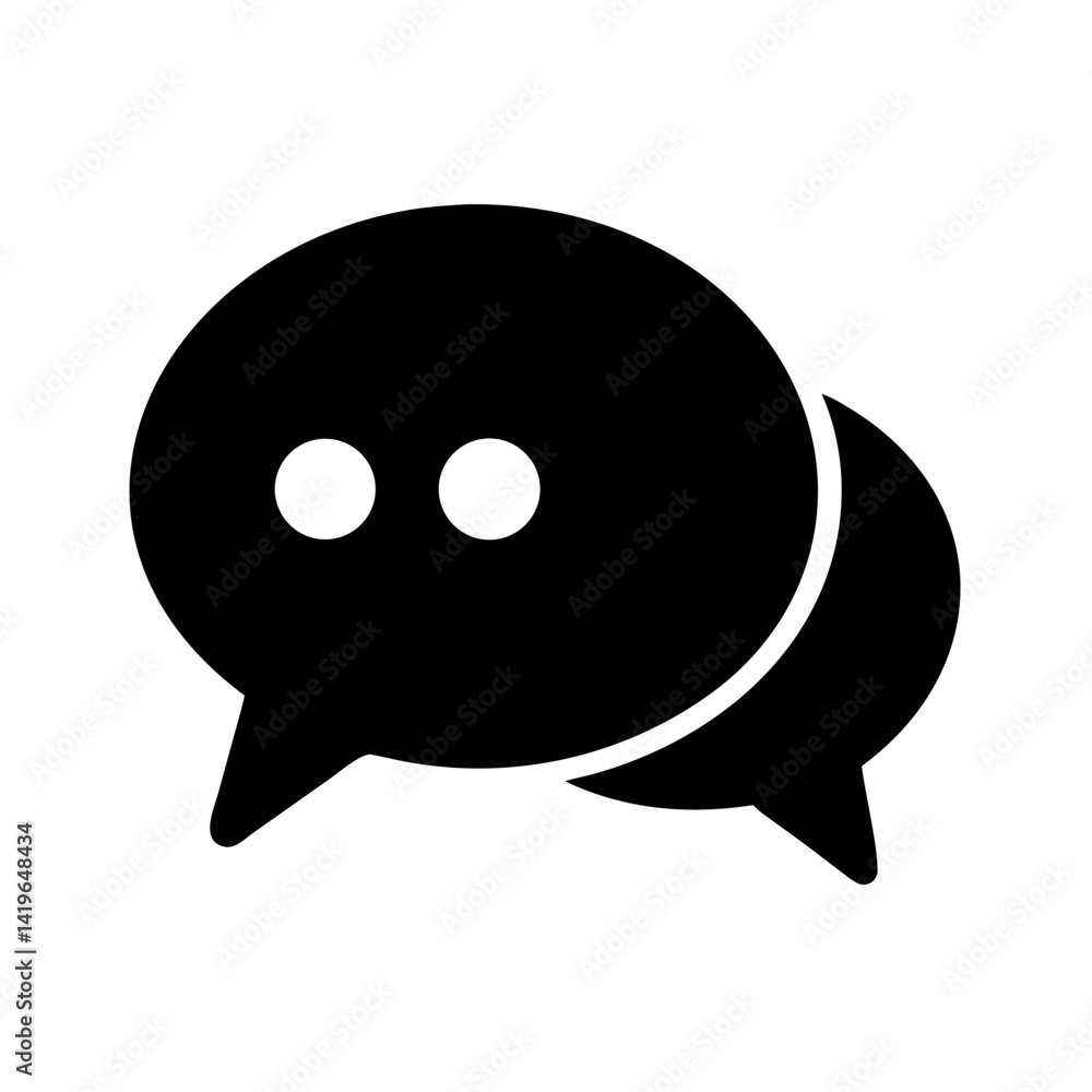Chat bubbles speech bubbles conversation communication message discussion dialog talk bubble icon vector Chat bubbles speech bubbles conversation communication message discussion dialog talk bubble icon vector