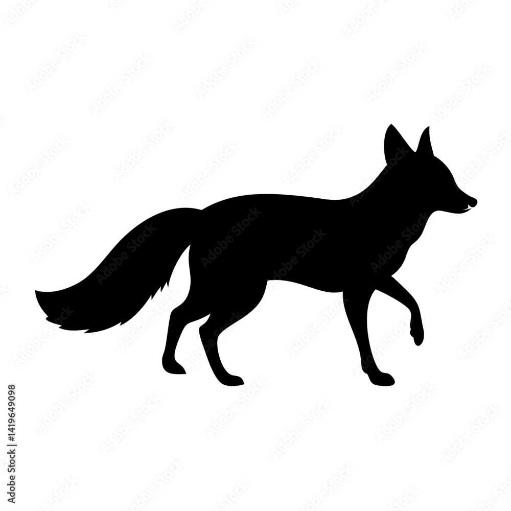 fox icon, fox silhouette vector illustration-simple silhouette illustration of fox, perfect for fox logos and icons fox icon, fox silhouette vector illustration-simple silhouette illustration of fox, perfect for fox logos and icons