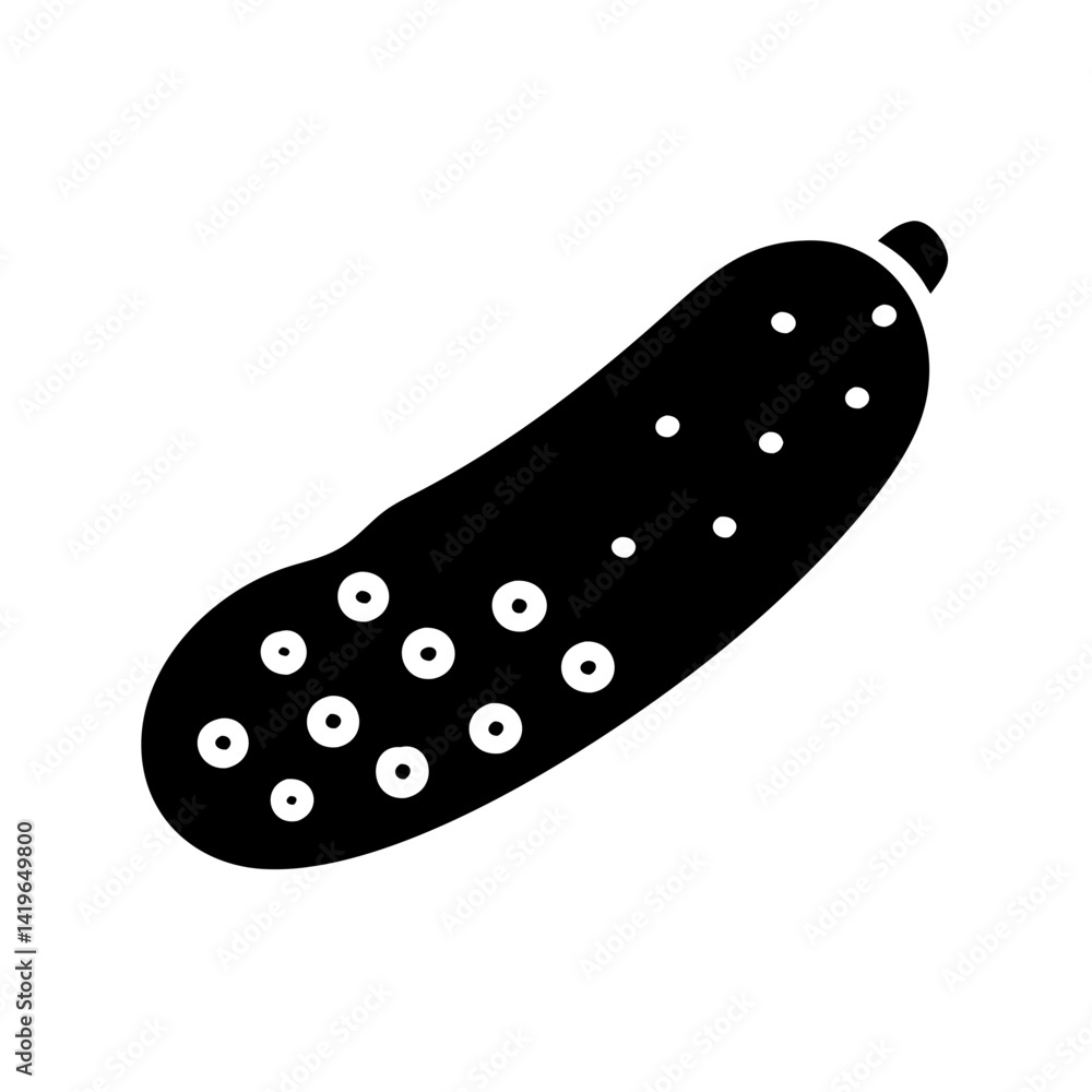 pickled cucumber icon, pickled cucumber silhouette vector illustration-simple silhouette illustration of pickled cucumber, perfect for pickled cucumber logos and icons pickled cucumber icon, pickled cucumber silhouette vector illustration-simple silhouette illustration of pickled cucumber, perfect for pickled cucumber logos and icons