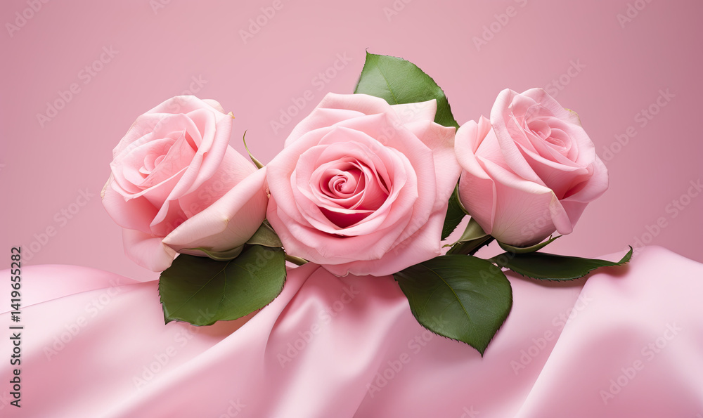 on transparent backgroundm a 6 Cluster of Three Vibrant Pink Roses with Lush Green Leaves
on transparent backgroundm a 6 Cluster of Three Vibrant Pink Roses with Lush Green Leaves