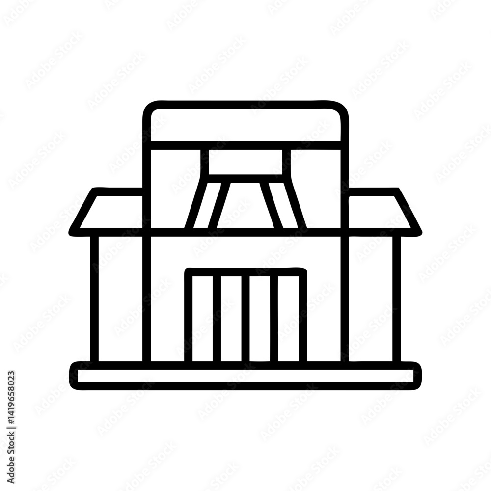 Find the best synagogue vector icon for religious building temple outline design and download now Find the best synagogue vector icon for religious building temple outline design and download now