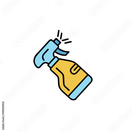 trigger spray cleaner on white background