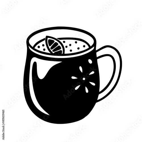 moscow mule in copper mug icon, moscow mule in copper mug vector