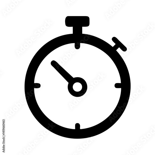 Stopwatch timer time clock countdown chronometer deadline urgency speed race competition tool icon
