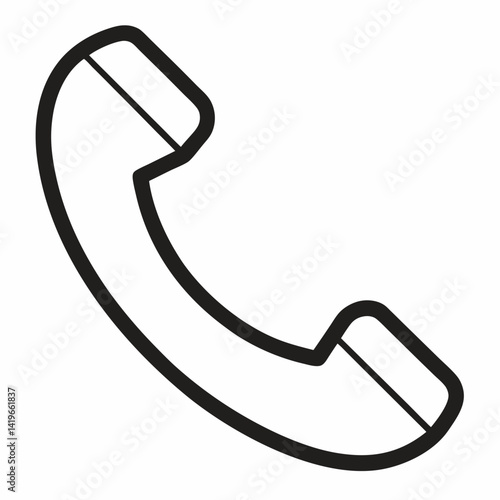 phone icon, Telephone call sign, Contact us, Vector illustration