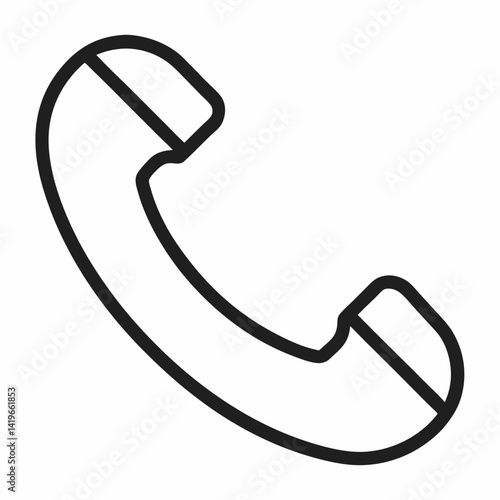 phone icon, Telephone call sign, Contact us, Vector illustration