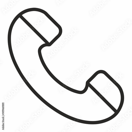 phone icon, Telephone call sign, Contact us, Vector illustration