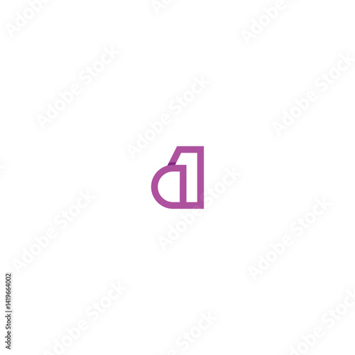 Free Download Letters D1 Logo with White Background - GFXLoad