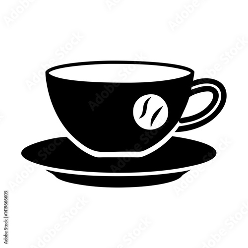 espresso cup icon, espresso cup silhouette vector illustration-simple silhouette illustration of espresso cup, perfect for espresso cup logos and icons