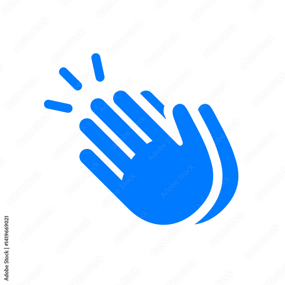 Hands Clapping Filled Icon Hands Clapping Filled Icon