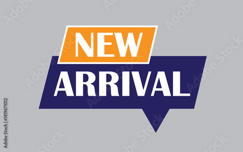 new arrival wide poster Vector Illustration