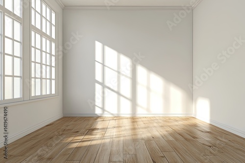 Wallpaper Mural Empty room bathed in sunlight Torontodigital.ca