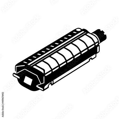 toner cartridge icon, toner cartridge silhouette vector illustration-simple silhouette illustration of toner cartridge, perfect for toner cartridge logos and icons
