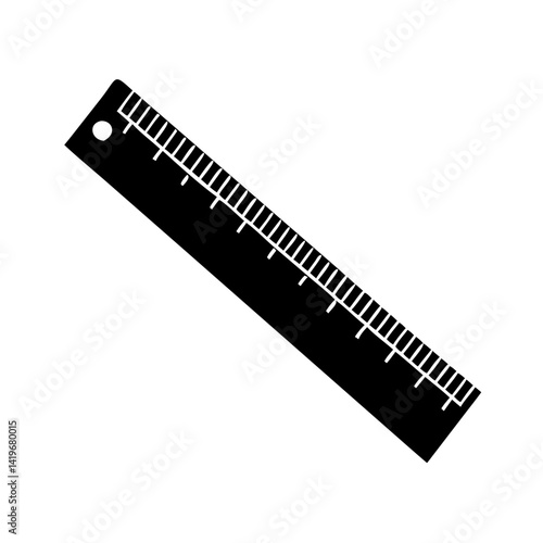 ruler icon, ruler silhouette vector illustration-simple silhouette illustration of ruler, perfect for ruler logos and icons
