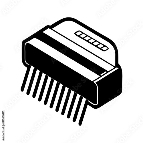 paper shredder icon, paper shredder silhouette vector illustration-simple silhouette illustration of paper shredder, perfect for paper shredder logos and icons