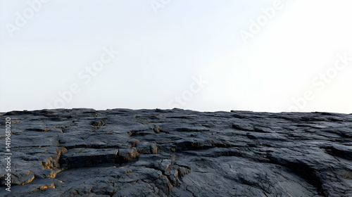 Dark Lava Field Landscape