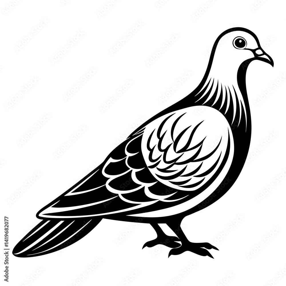 Obraz premium Download Dove Vector Art And Illustration Eps File For Design.