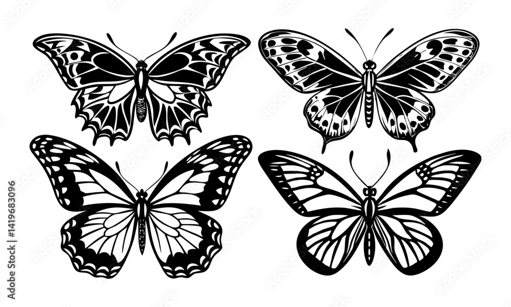 Download Different Butterflies Set Vector Illustration Eps File For Design. Download Different Butterflies Set Vector Illustration Eps File For Design.