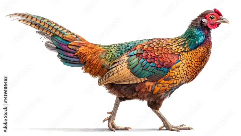 Fototapeta premium rooster isolated on white background