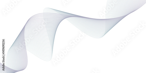 Abstract wave element for editable design. vector illustration. modern