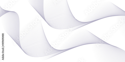 Abstract wave element for editable design. vector illustration. modern